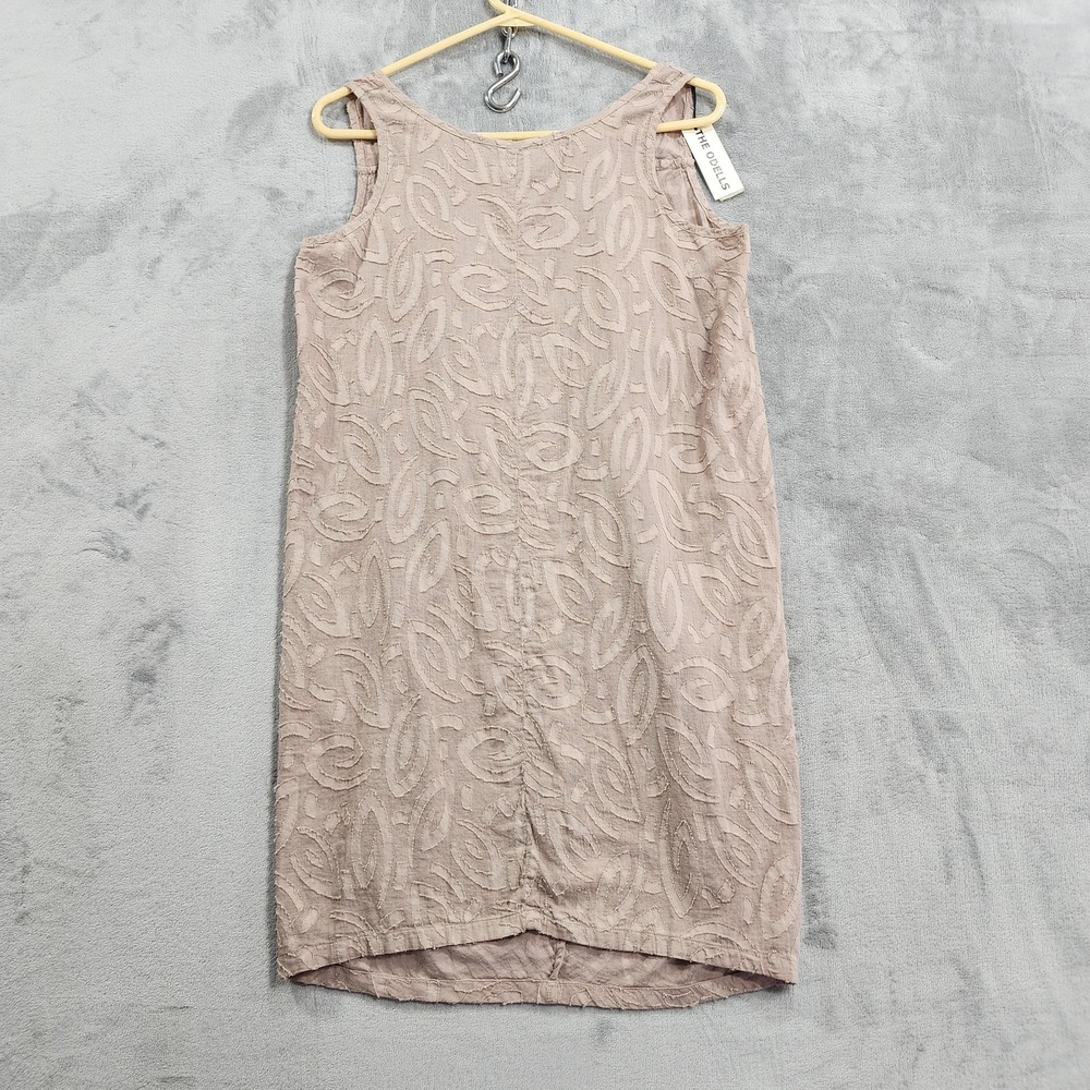 NEW Anthropologie The Odells Dress Womens XS Tan Textured Tinged U-Back Mini